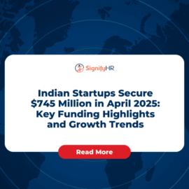 Indian startup funding April 2025